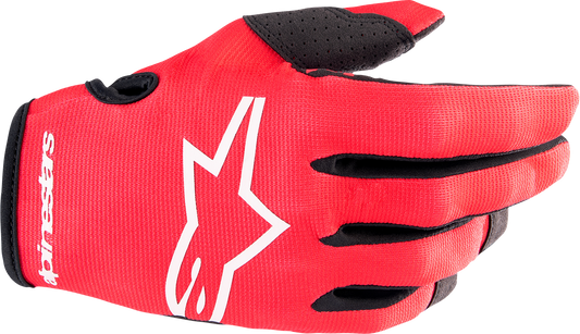 Детски мотокрос ръкавици ALPINESTARS RADAR RED/WHITE