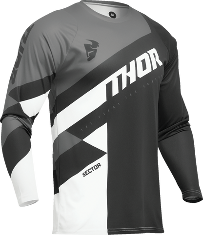 Мотокрос джърси THOR SECTOR CHECKER BLACK/GRAY