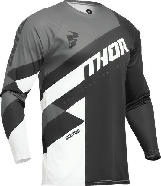Мотокрос джърси THOR SECTOR CHECKER BLACK/GRAY