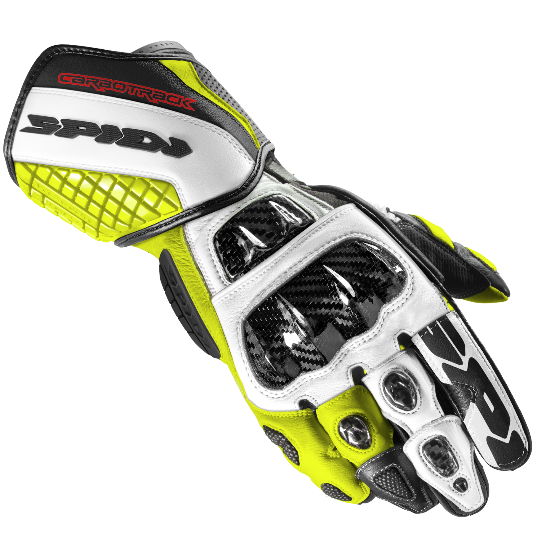 Мото ръкавици SPIDI Carbo track EVO BLACK/FLUO