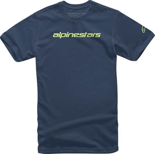 Тениска ALPINESTARS TEE LINEAR WORD NAVY