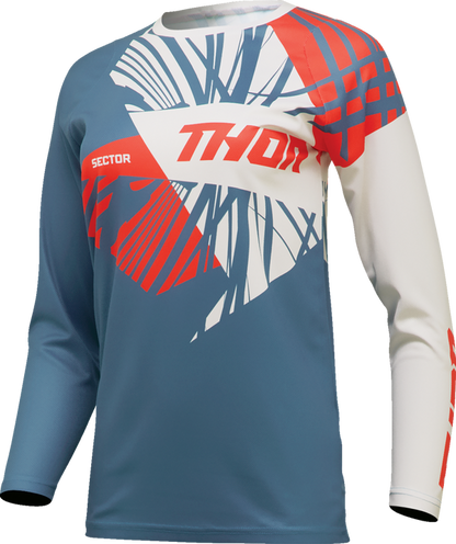 Дамско мотокрос джърси THOR WOMEN'S SECTOR SPLIT BLUE/ORANGE