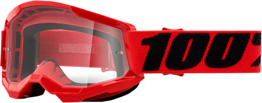 Детски мотокрос очила 100% STRATA2 RED CLEAR