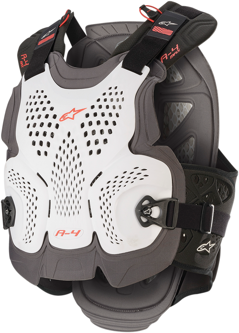Протекторна броня ALPINESTARS A-4 Max WHITE/RED