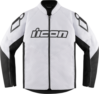 Текстилно мото яке ICON HOOLIGAN CE WHITE