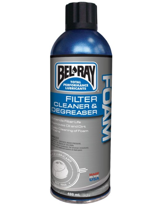 Спрей за почистване на въздушен филтър Bel-Ray FOAM FILTER CLEANER &amp; DEGREASER 400ML