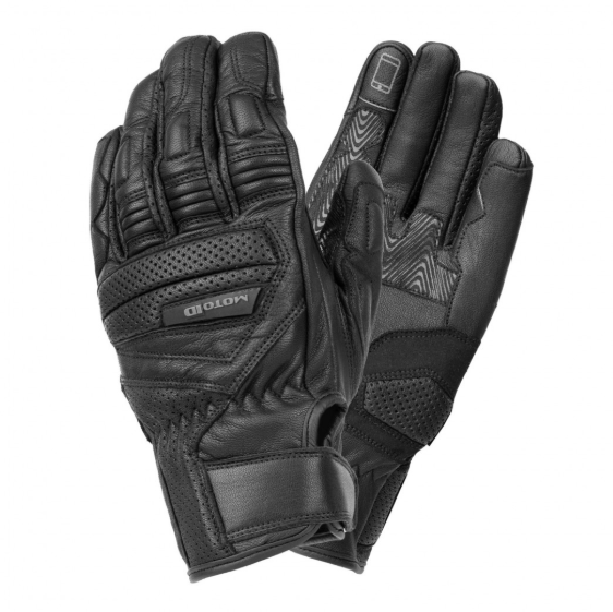 Кожени мото ръкавици MOTO ID ALPHA BLACK