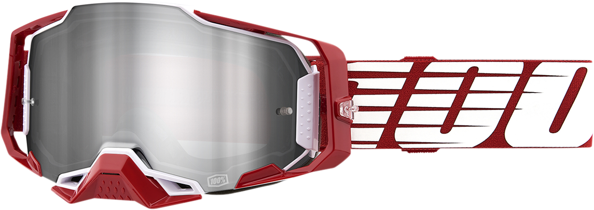 Мотокрос очила 100% ARMEGA O.D. RED SILVER MIRROR