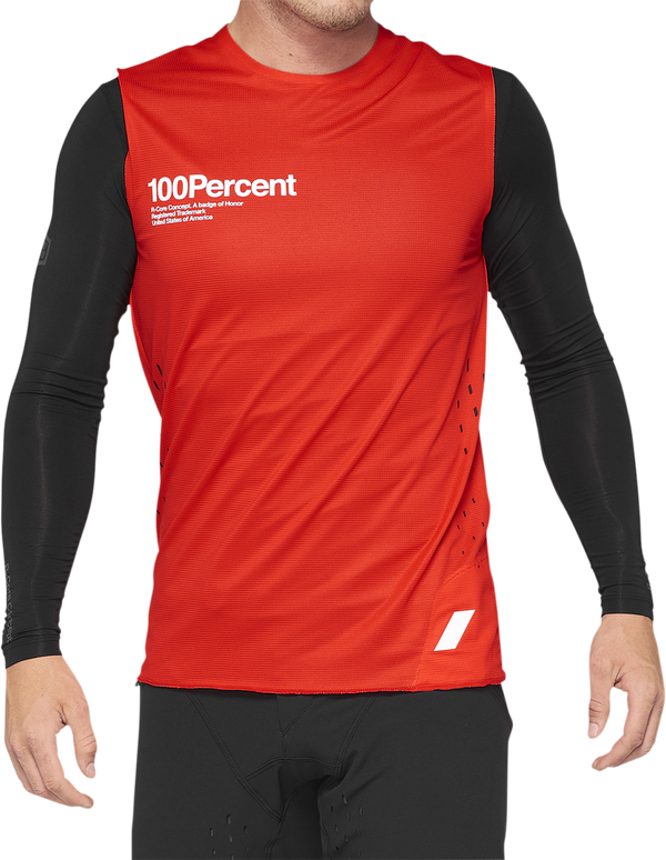Вело джърси 100% R-CORE CONCEPT RED/BLACK
