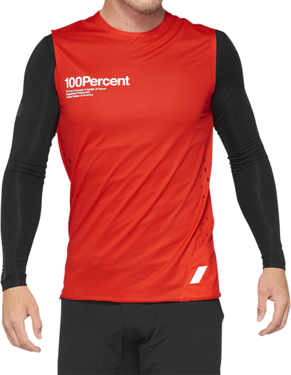 Вело джърси 100% R-CORE CONCEPT RED/BLACK