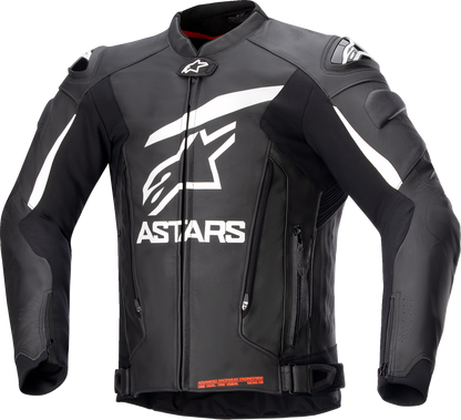 Кожено яке ALPINESTARS GP PLUS R V4 BLACK/WHITE