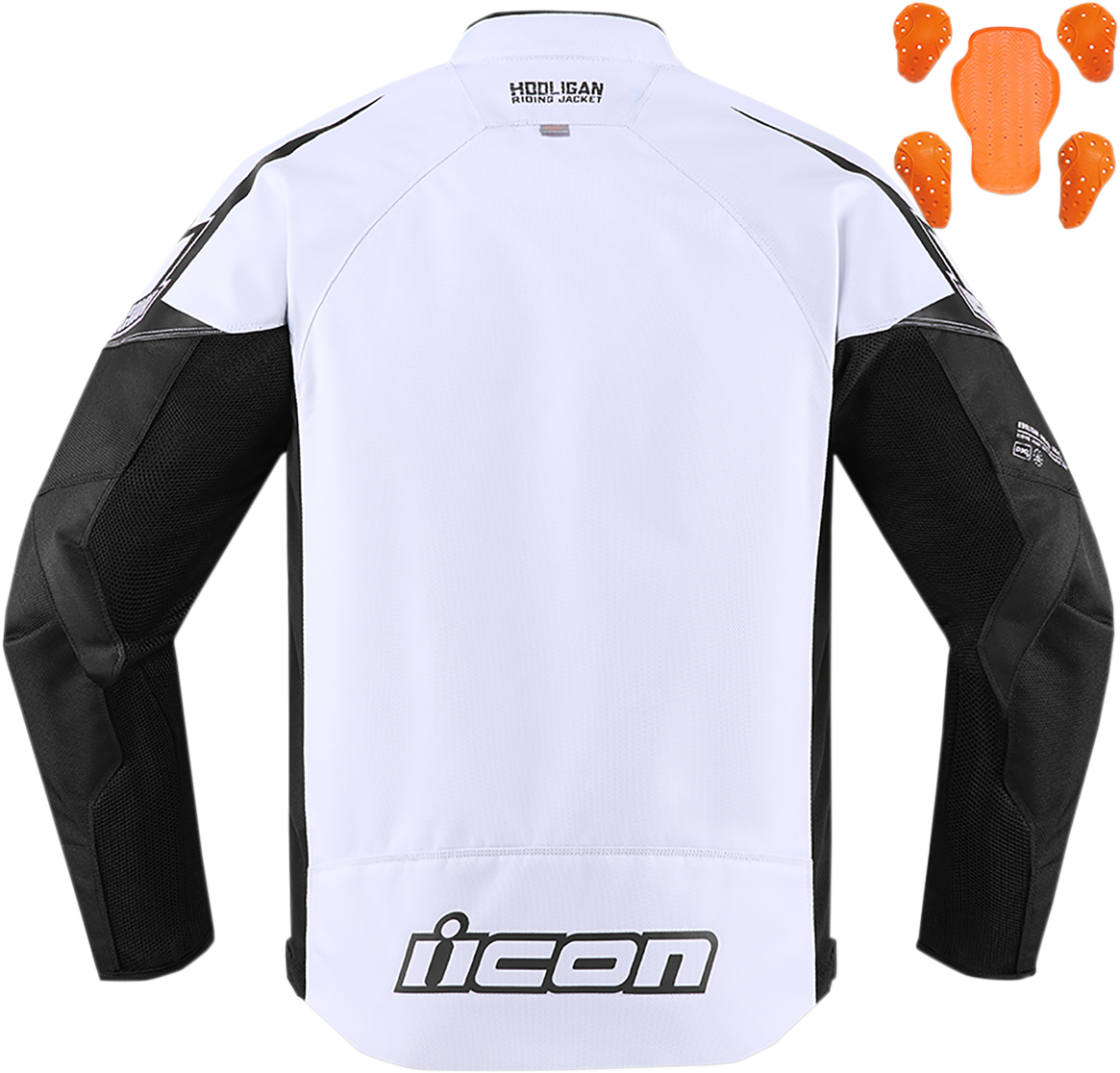Текстилно мото яке ICON HOOLIGAN WHITE