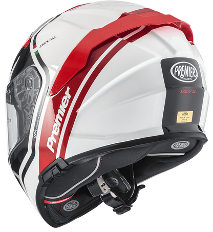 Каска PREMIER DEVIL PH 2 BLACK/WHITE/RED