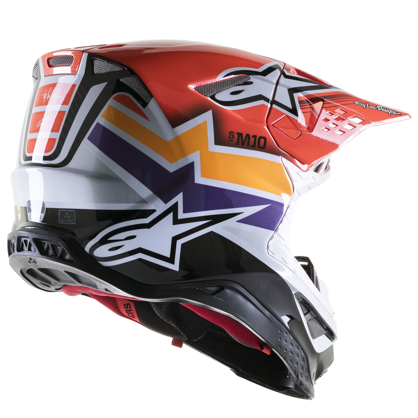 Мотокрос каска ALPINESTAR SM10 TLD Edition 23 RED/MULTI