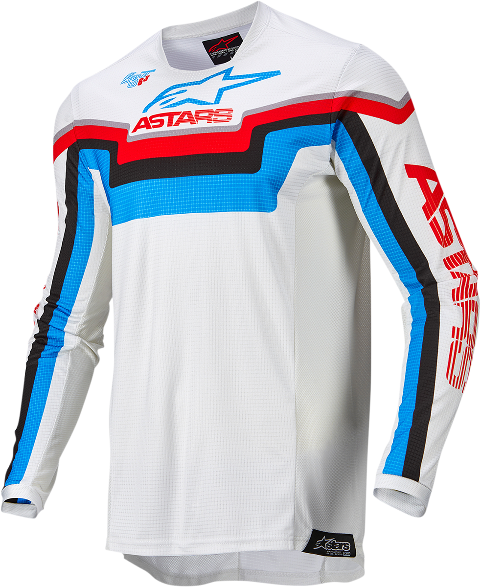 Мотокрос джърси ALPINESTARS Techstar Quadro WHITE/BLUE/RED