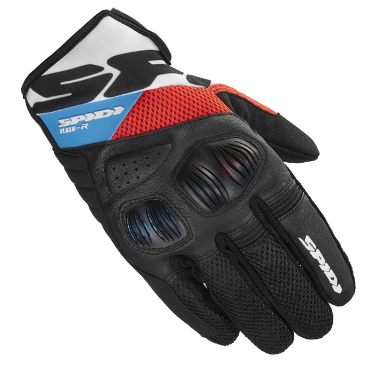 Мото ръкавици SPIDI FLASH-R EVO RED/LIGHT BLUE