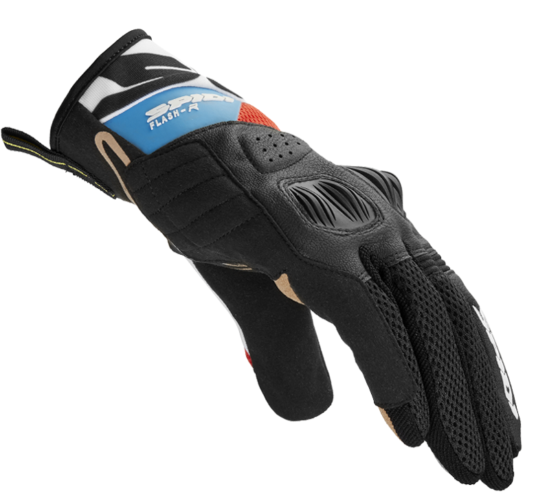 Мото ръкавици SPIDI FLASH-R EVO RED/LIGHT BLUE