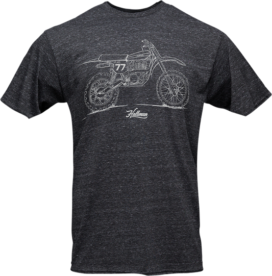 Мото тениска THOR Hallman HL500 Gray, Heather Black