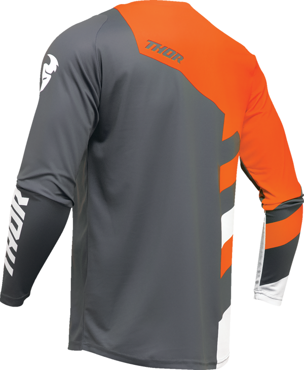 Мотокрос джърси THOR SECTOR CHECKER GRAY/ORANGE