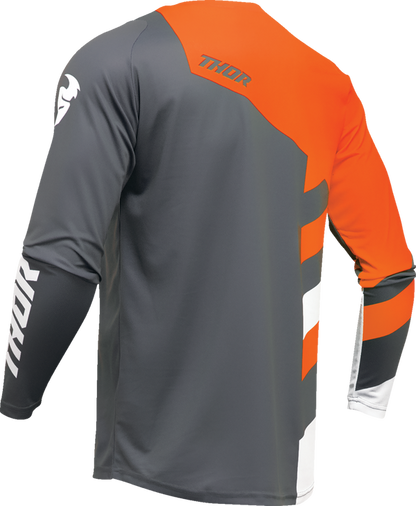 Мотокрос джърси THOR SECTOR CHECKER GRAY/ORANGE