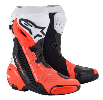 Ботуши ALPINESTARS SUPERTECH R VENTED BK/WHT/RED FLUO