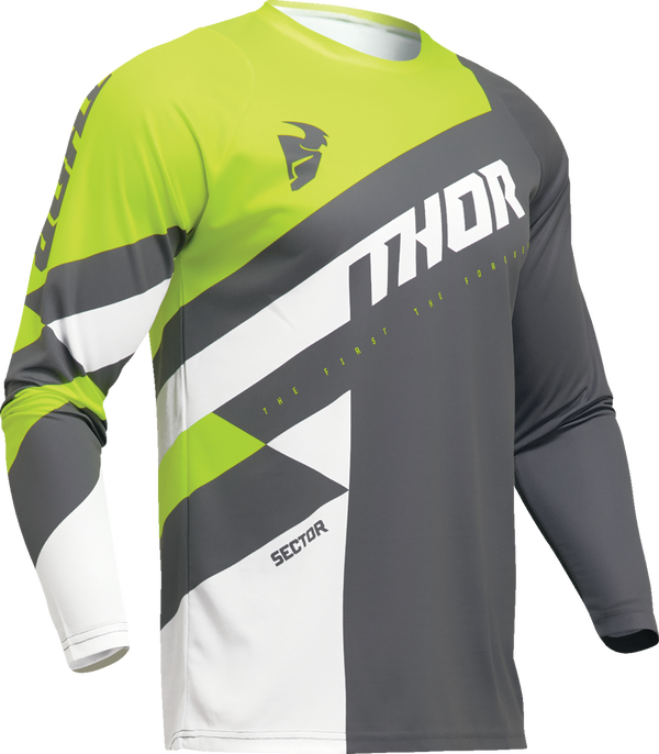 Мотокрос джърси THOR SECTOR CHECKER GRAY/ACID
