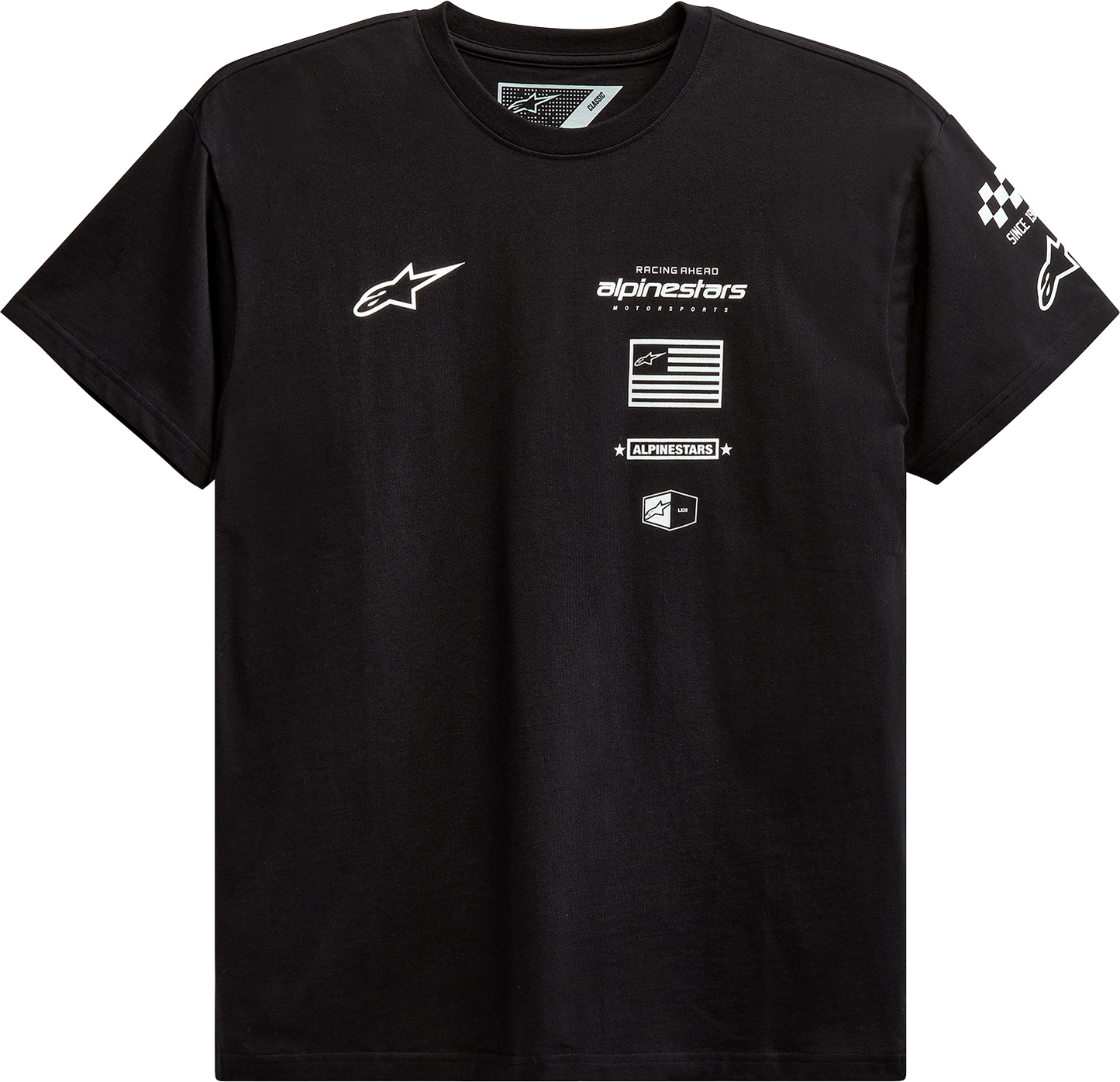 Мото тениска ALPINESTARS TEE H-BLOCK BLACK