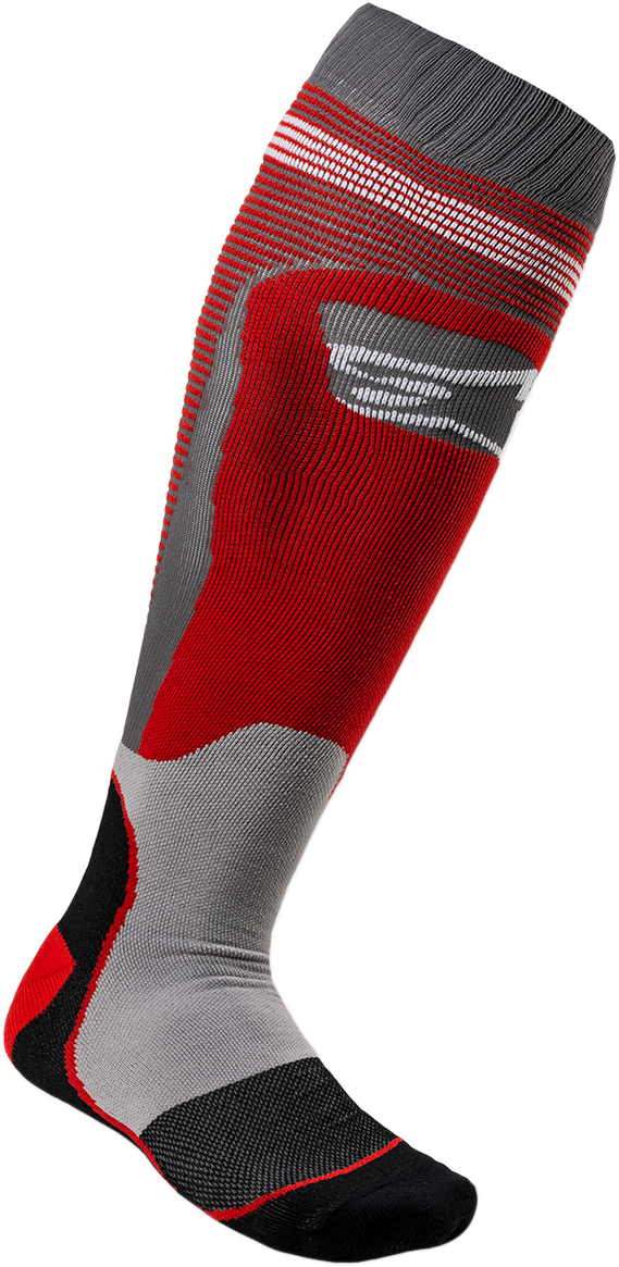 Термо чорапи ALPINESTARS MX PLUS1 RED/GRAY