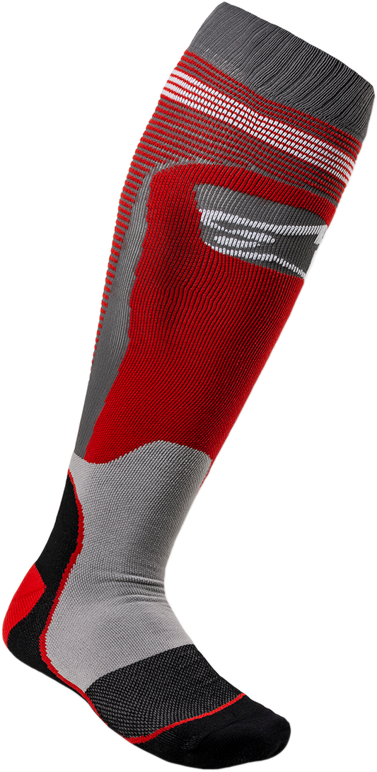 Термо чорапи ALPINESTARS MX PLUS1 RED/GRAY