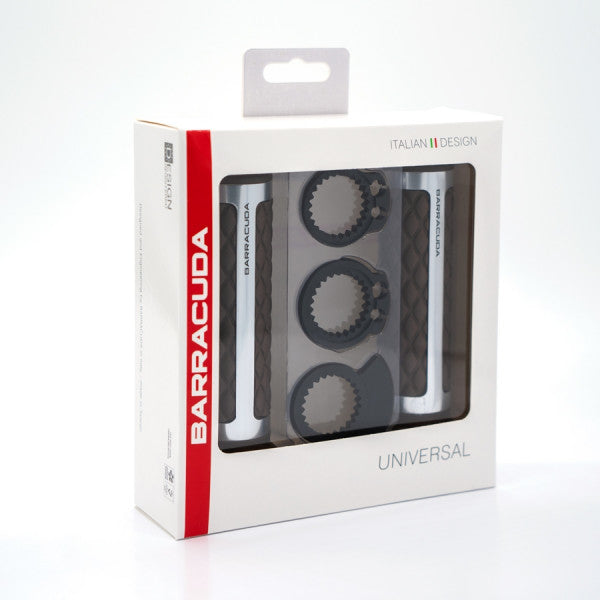 Мото ръкохватки BARRACUDA CLASSIC BLACK SILVER GRIPS