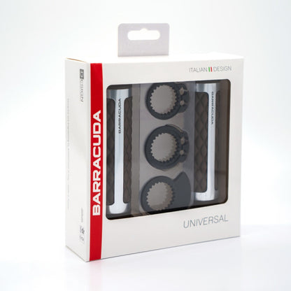Мото ръкохватки BARRACUDA CLASSIC BLACK SILVER GRIPS