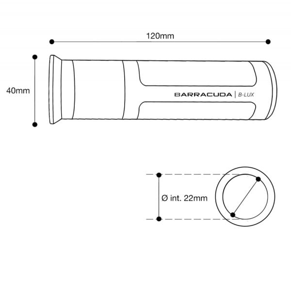 Мото ръкохватки BARRACUDA B-LUX RACING GRIPS GOLD