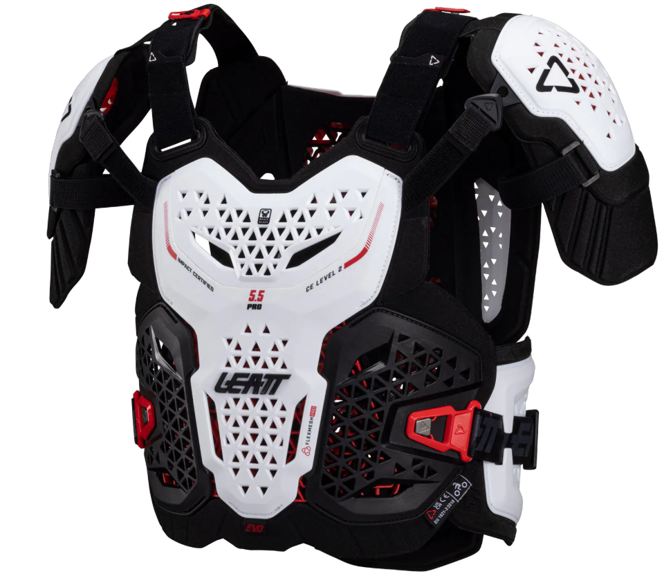 Протекторна броня LEATT 5.5 PRO EVO WHITE