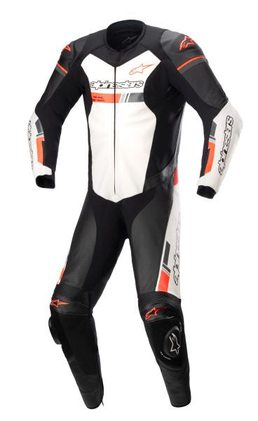 Кожен мото екип ALPINESTARS GP FORCE CHASER V2 1PC BLACK/FLUO RED/WHITE