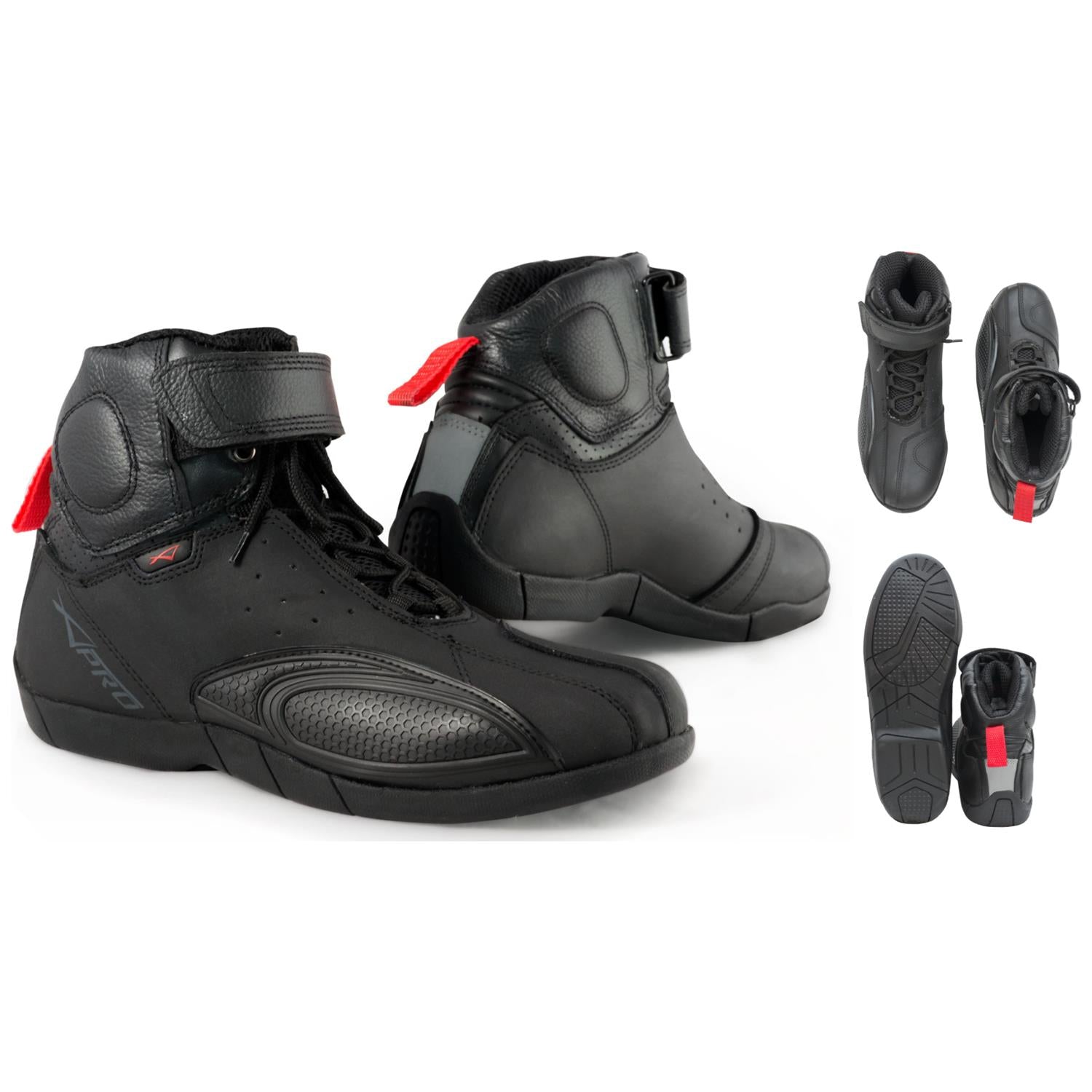 Мото боти A-PRO PUSHER BLACK