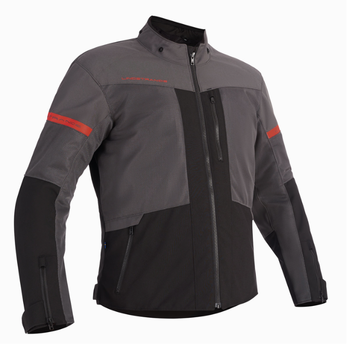 Текстилно мото яке Lindstrands Rexbo V2 Grey Black