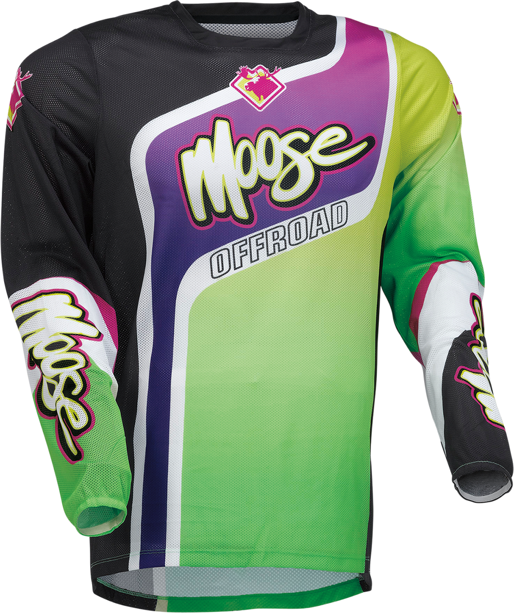 Мотокрос блуза MOOSE RACING SAHARA PURPLE/GREEN