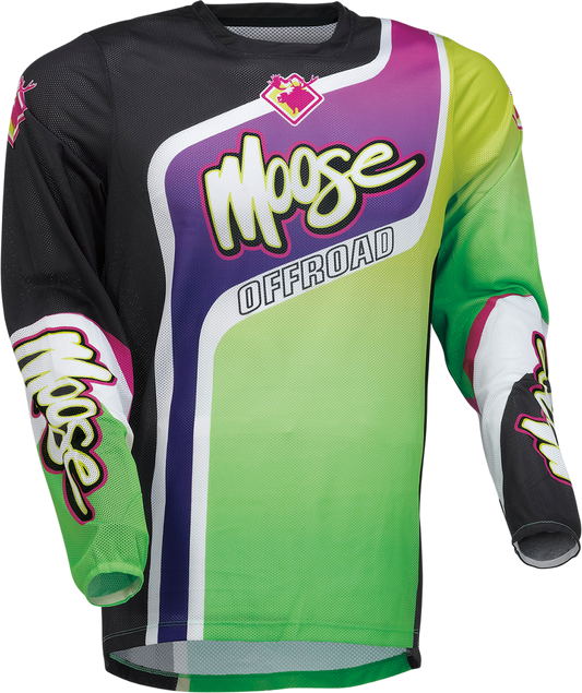 Мотокрос блуза MOOSE RACING SAHARA PURPLE/GREEN