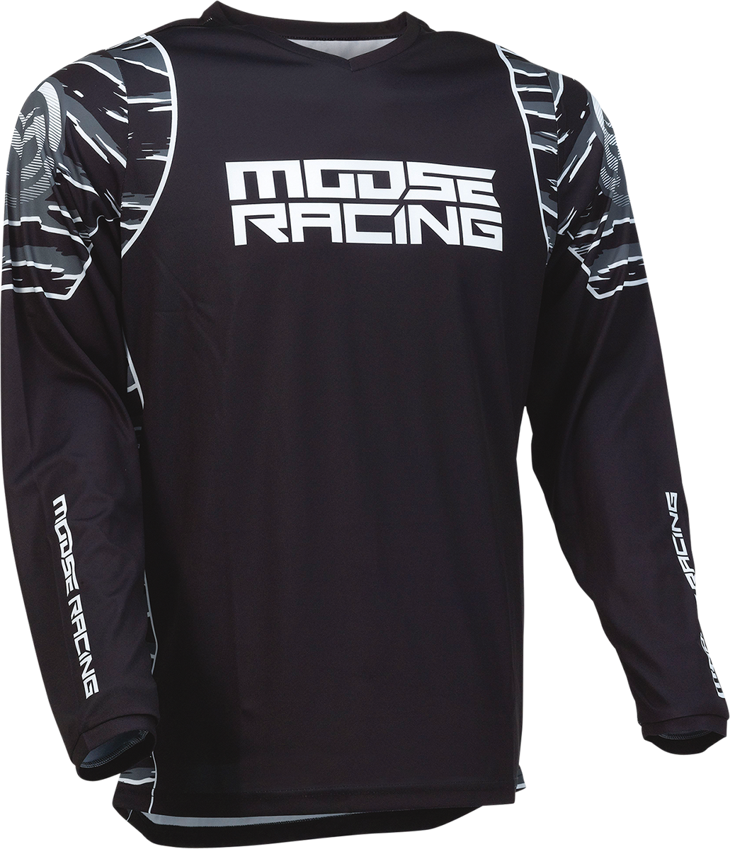 Мотокрос блуза MOOSE RACING QUALIFIER WHITE/GRAY/BLACK