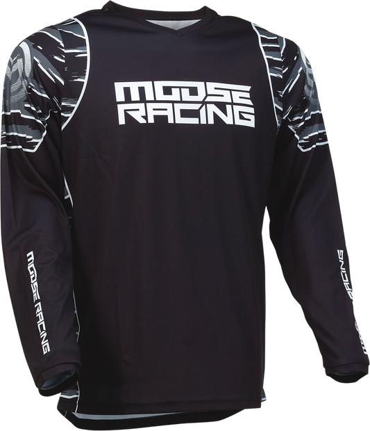 Мотокрос блуза MOOSE RACING QUALIFIER WHITE/GRAY/BLACK