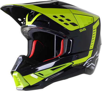 Мотокрос каска ALPINESTARS SM5 BEAM BLACK/YELLOW