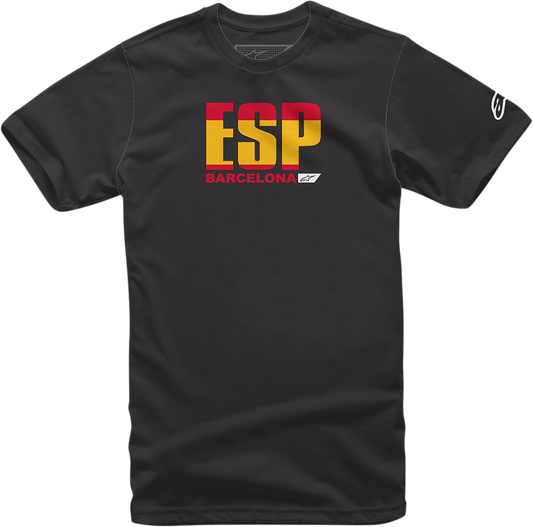 Мото тениска ALPINESTARS Spain Circuits T-Shirt BLACK
