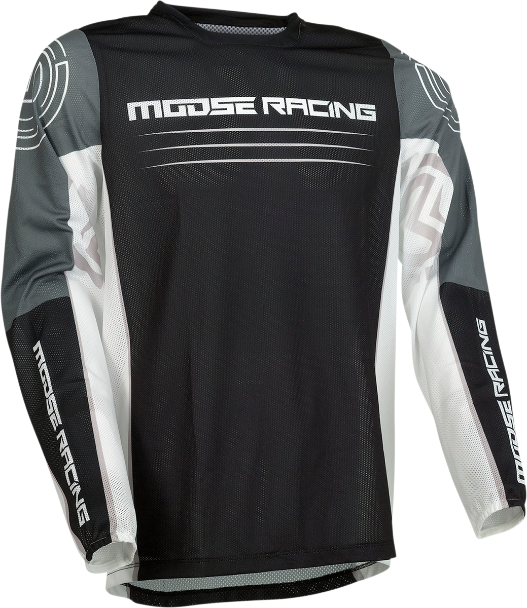 Мотокрос блуза MOOSE RACING SAHARA BLACK/WHITE