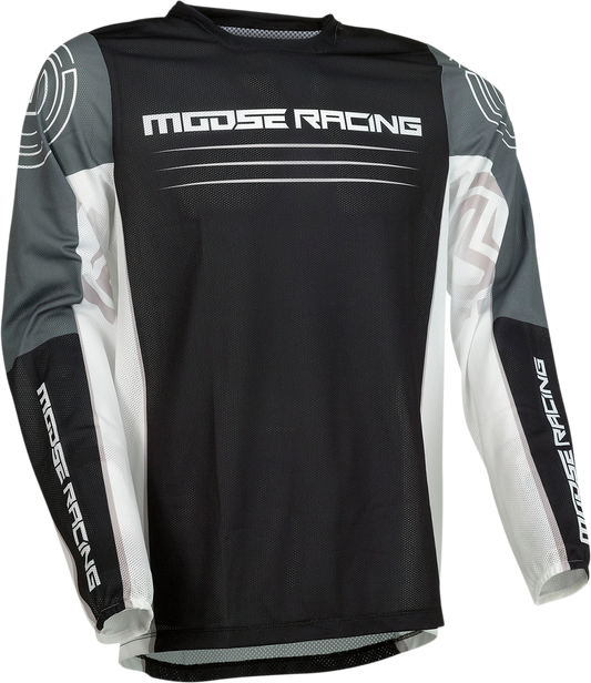Мотокрос блуза MOOSE RACING SAHARA BLACK/WHITE