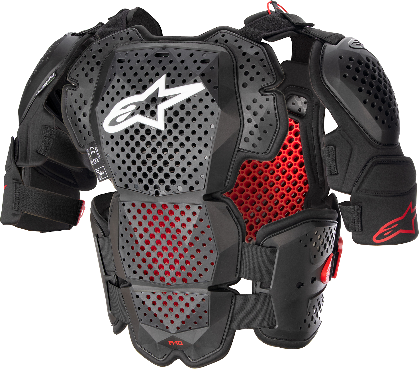 Протекторна броня ALPINESTARS A-10 V2 BLACK/RED