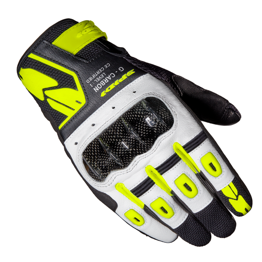 Мото ръкавици SPIDI G-CARBON BLACK/FLUO YELLOW