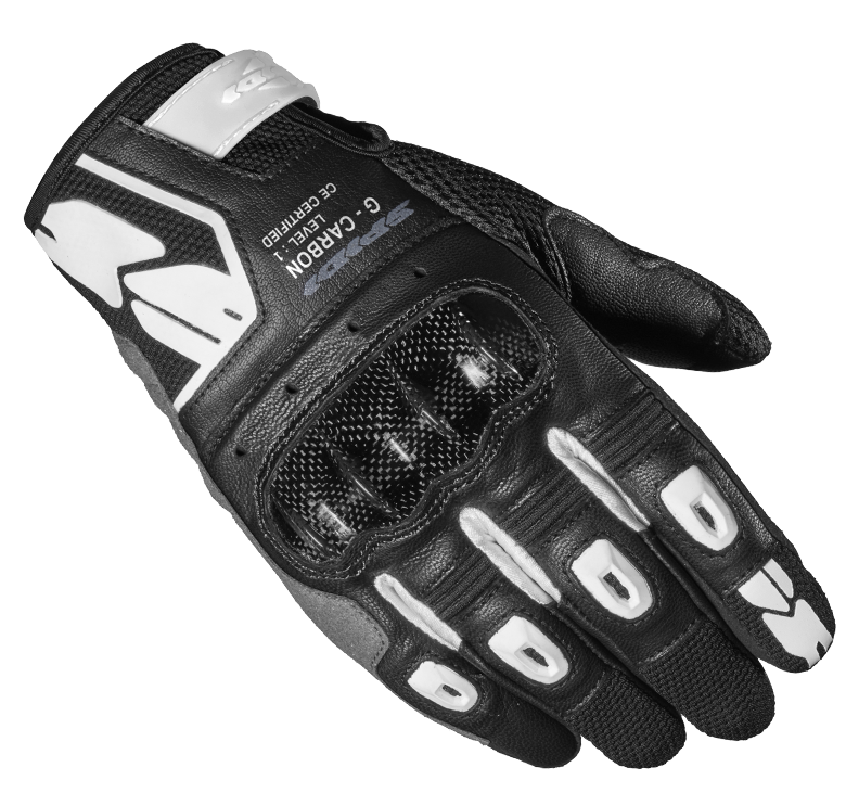 Дамски мото ръкавици SPIDI G-CARBON Black/White