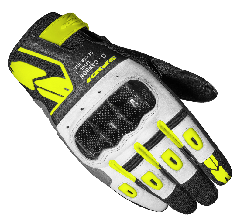 Дамски мото ръкавици SPIDI G-CARBON Yellow fluo