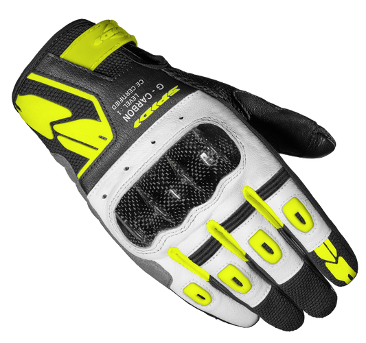 Дамски мото ръкавици SPIDI G-CARBON Yellow fluo