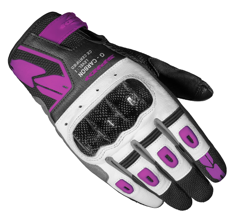Дамски мото ръкавици SPIDI G-CARBON Black/Fuchsia